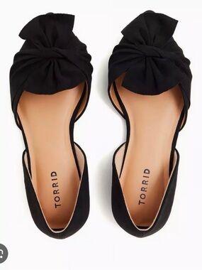 torrid Black Knotted D'Orsay Flat